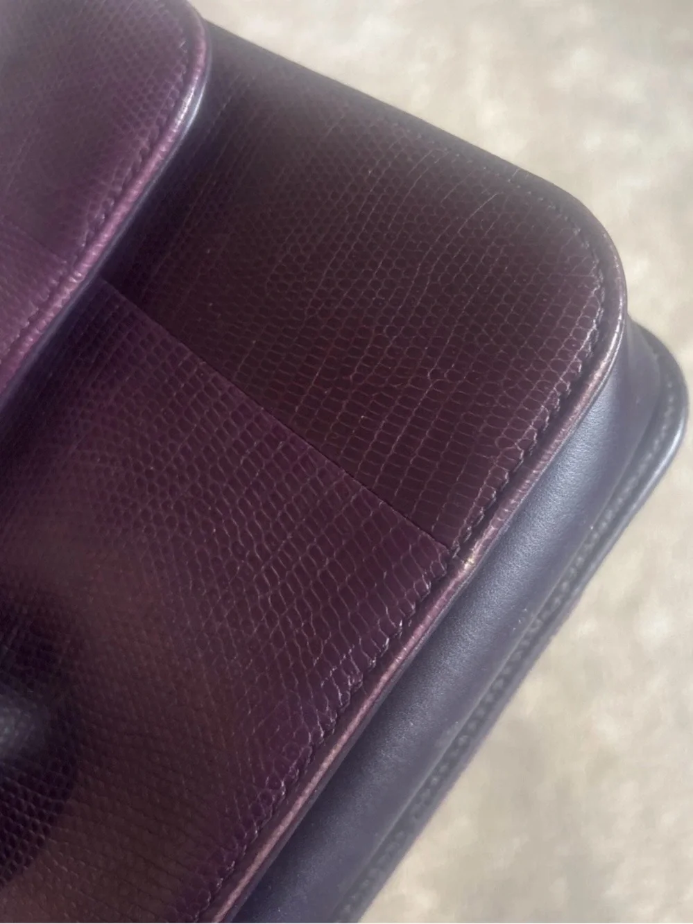 Rare Piece of CHANEL Craftsmanship — Prune Lizard Perfect Edge Flap